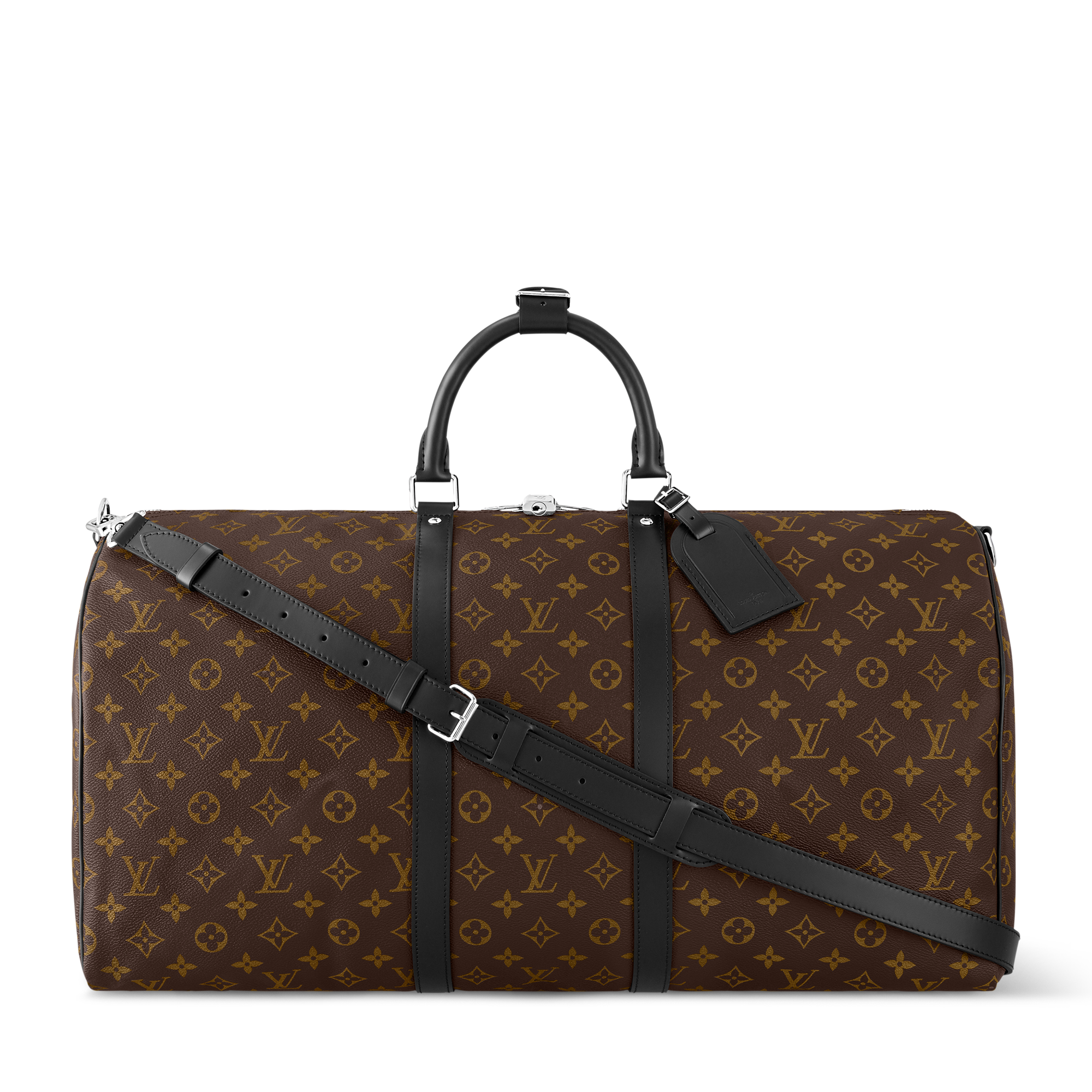 Keepall Bandoulière 55 Monogram Macassar - Personalisation Leather